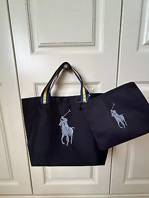 Brand New Ralph Lauren Polo Logo Shopper Bag Black - Big Bag Only. • £15.99