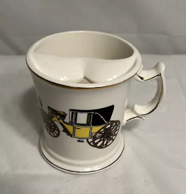 Vintage Old Time Car Picture On A Mustache Guard Coffee Cup/mug • $13.49