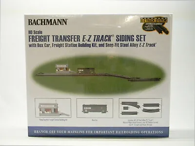 BACHMANN HO SCALE FREIGHT TRANSFER EZ TRACK SIDING SET W/ BUILDING BAC44333 NEW • $117.69