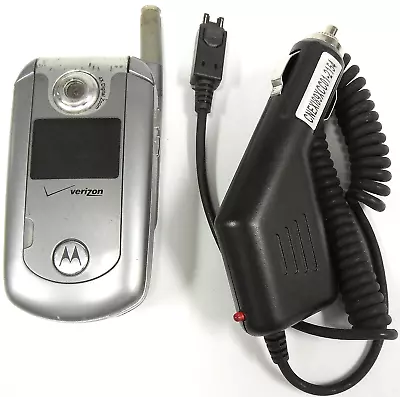 Motorola E Series E815 - Silver And Gray ( Verizon ) Rare Flip Phone - Bundled • $26.34