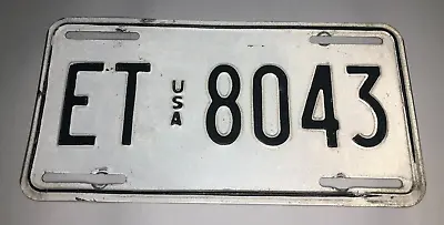 USA Military Used In Germany License Plate ET 8043 US Army Air Force Vintage • $24.95
