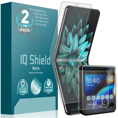 2x IQ Shield Anti-Glare Screen Protector For Motorola Razr+ / Plus 2023 • $12.95