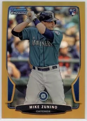 2013 Mike Zunino Bowman Chrome Gold Refractor    RC 5/50    #44 (A3419) • $20