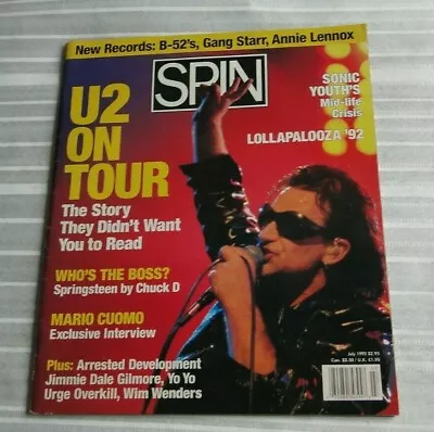 Vintage Magazine Spin 1992 U2 Bruce Springsteen Arrested Development Cuomo    76 • $10