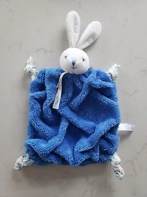 Kaloo Blue Bunny Comforter Baby Soft Toy Blankie Soother ❤️ Rabbit • £20