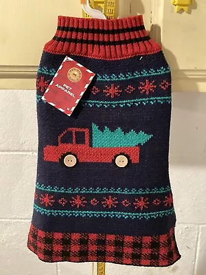 Toy Time Dog Christmas Sweater ~Truck W/ Tree Design~Medium ~NWT • $14.99