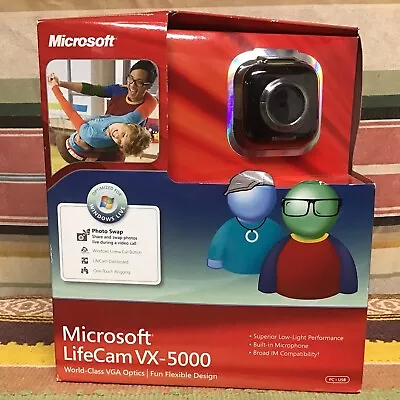 NEW!! Sealed! Microsoft LifeCam VX-5000 Web Cam For Zoom Meetings Mac & PC • $13