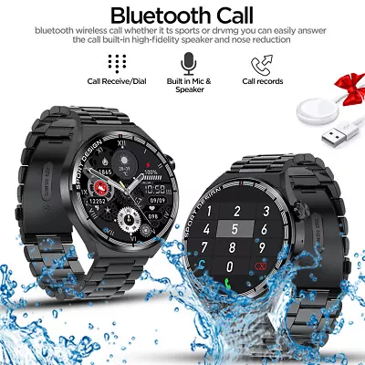 $62.99 • Buy Smart Watch Men Women Answer/Make Call Fitness Tracker Heart Rate 1.6'' Screen