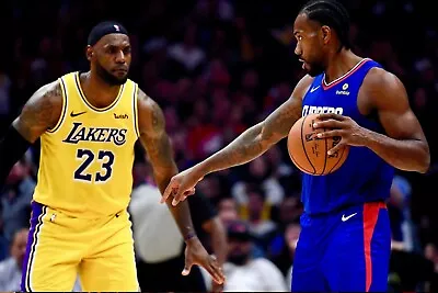 $20 • Buy Los Angeles Clippers Kawhi Leonard Vs Lebron James Poster (24x36 Inches)  