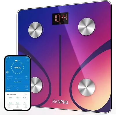 RENPHO Scale For Body Weight Smart Body Fat Scale Digital Bathroom Wireless Wei • $54.35