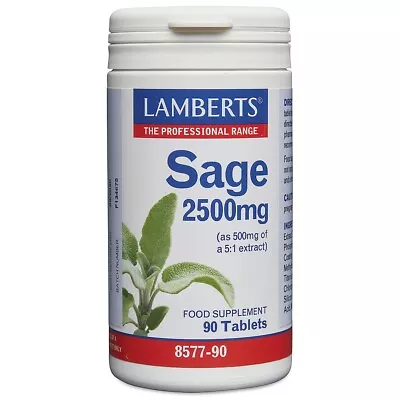 Lamberts Sage 2500mg 90 Tablets • £15.99