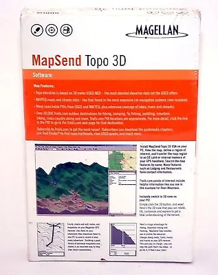 NEW Magellan MapSend Topo 3D Topography USA Map V1 SporTrak EXplorist Meridian • $37