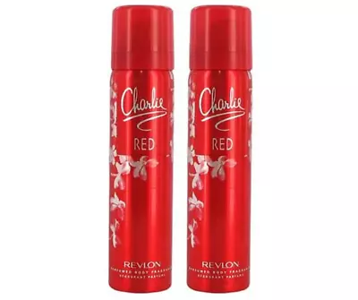 Revlon Charlie Red Body Spray 75ml  X 2 • £6.05