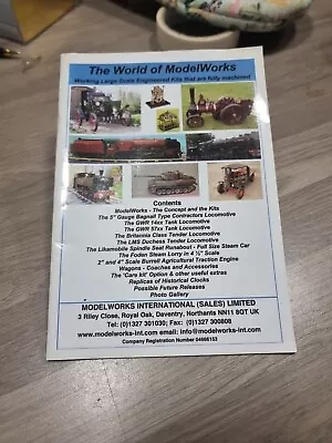 Live Steam Garden Railway The World Of Modelworks Brochure Traction Engine Etc • £0.99
