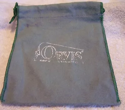 11023 Vintage Pouch For Orvis Fly Reel Green Marked  5.75 X 6.75 • $7.15