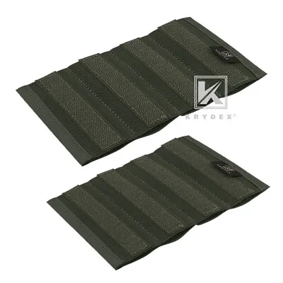 KRYDEX Tactical Elastic Insert Pouch Fit 4 Pistol Mag For Chest Rig Ranger Green • $12.99