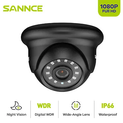 £15.99 • Buy SANNCE 1080p HD 3000TVL Dome CCTV Outdoor Camera IP66 For Home Secuirty System