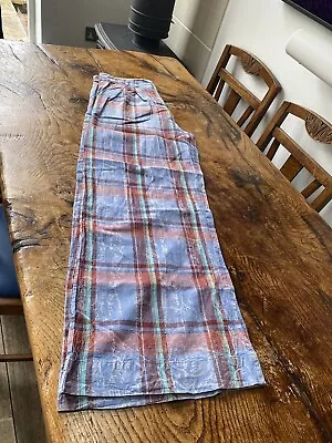 Anthropologie Wide Trousers Tartan Design Size 14 • £10