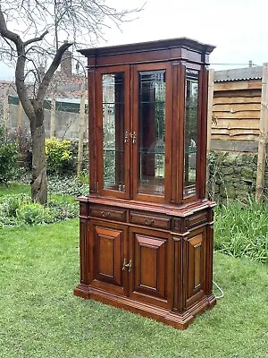 Antique Reproduction Mahogany Dresser Shelves Display Sideboard Cabinet Unit • £495