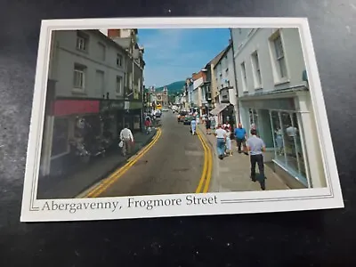 Vintage Postcard Wales Abergavenny Frogmore Street Unposted • £0.99