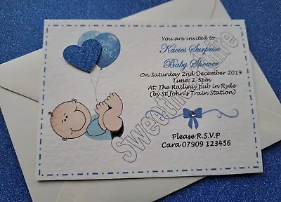 Baby Shower Gender Reveal Mum To Be Invitations Boy Girl Unisex Neutral  • £4.99