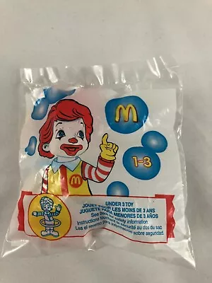 McDonalds Under 3 Baby Ronald With Blue Hula Hoop Happy Meal Toy 2007 • $4.99