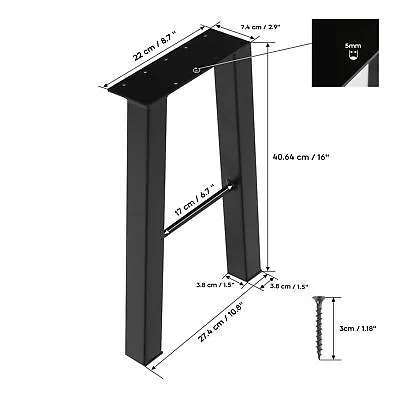 16  22'' 28  Industry Table Leg Metal Steel Chair Bench Legs DIY Furniture 2PCS • $47.06