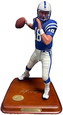 Peyton Manning Indianapolis Colts NFL QB Figure/Statue Danbury Mint COA PRISTINE • $259.95