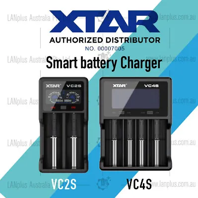 XTAR VC2S VC4S MC6C Smart USB LCD  Lithium Battery Charger For Li-ion 26650 1450 • $27.99