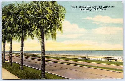 Postcard MS Scenic Highway 90 Along The Mississippi Gulf Coast MS06 • $3.99