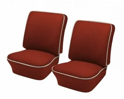 1965 - 67 Volkswagen VW Bug OEM Classic Seat Upholstery Front Only Brick Red • $424.19