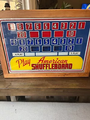 Antique Shuffleboard Scoreboard • $500