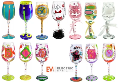 £6.99 • Buy Lolita Wine Cocktail Glasses & Champagne Flutes For Occassions Hand Decorated