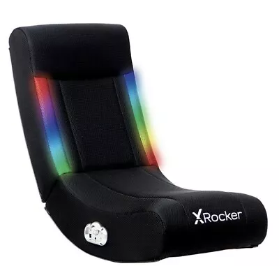 X Rocker Solo RGB Audio Floor Rocker Gaming Chair Black  • $20