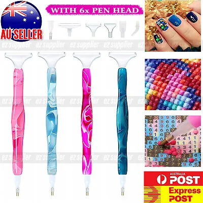 5D Resin Diamond Painting Pen Resin Point Drill Pens Cross Stitch DIY Art HOT • $8.99