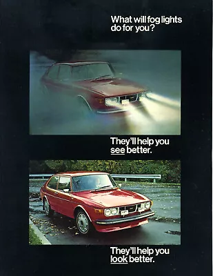 Saab 1975 Fog Lamp Dealer Brochure • $4.95