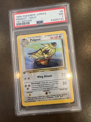 $5 • Buy 1999 Pokemon PIDGEOT Holo 1st Edition Rare Jungle #8 PSA 7 Near Mint