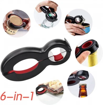 £8.39 • Buy New 6 In 1 Multi Opener - Jars, Cans, Bottles And More - Arthritis Kitchen Aid