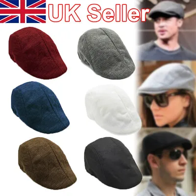 £4.55 • Buy Mens Boys Hat Country Peaky Golf Driving Cabbie Hat Caps Retro Flat Cap Beret N