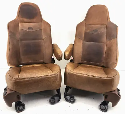 2003-2007 Ford F250 F350 F450 F550 Super Duty King Ranch Power Bucket Seats Pair • $1999.99