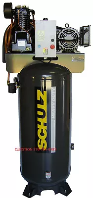 Schulz Air Compressor 7.5HP 30 CFM 80 GALLON 175 PSI 230 THREE PHASE 3 -PH • $3046.11