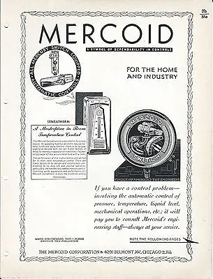 MRO Brochure - Mercoid - Mercury Switch Temperature Control - C1952 (MR66) • $12.28