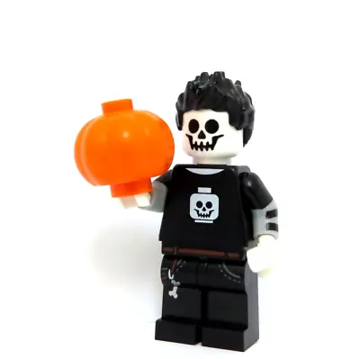 £3.99 • Buy Lego Skeleton Boy Man Minifigure Figure  & Orange Pumpkin Monster Halloween 