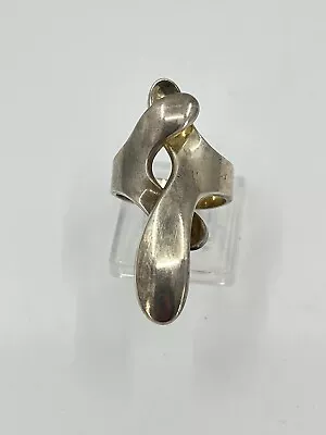 Rare Kupittaan Kulta Sterling Silver Finland Modernist Ring Sz 6.25 8.9g 1.5” • $99.99