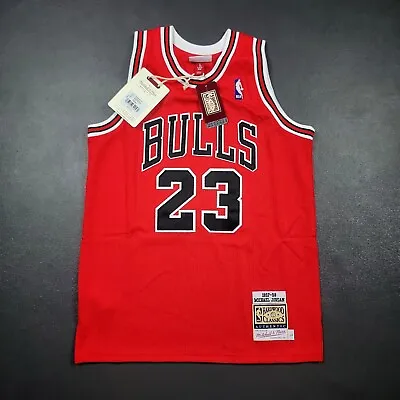 100% Authentic Michael Jordan Mitchell Ness 97 98 Bulls Jersey L 14/16 Youth Boy • $157.25