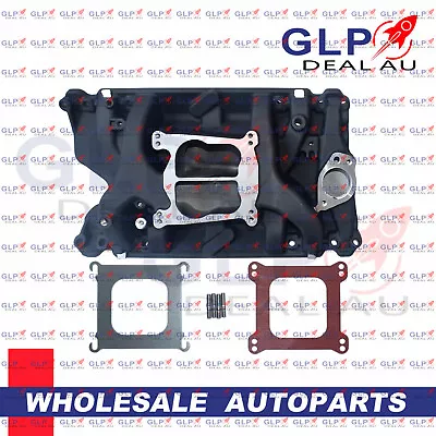 Black Intake Manifold Holden 253-304-308 Commodore V8 Dual Plane 2194 W/ Gaskets • $275