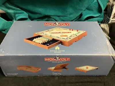 Monopoly 2002 Michael Graves Design Edition Wood Playing Board-CIB-PREOWNED • $48