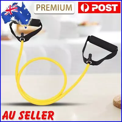 Resistance Bands With Handles Yoga Pull Rope Elastic Fitness Exercise Tube Band • $13.09