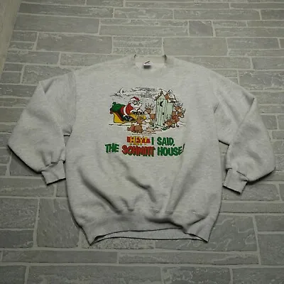 VINTAGE 1990 Christmas Sweatshirt Adult 2XL (50) The Wildside Jerzees USA Made • $37.44