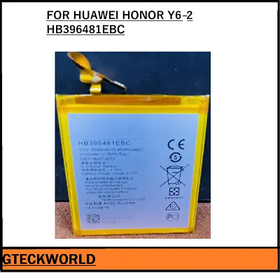 NEW Replacement Battery For Huawei Honor Y6-2 HB396481EBC 3100mAh-UK Seller • £8.19